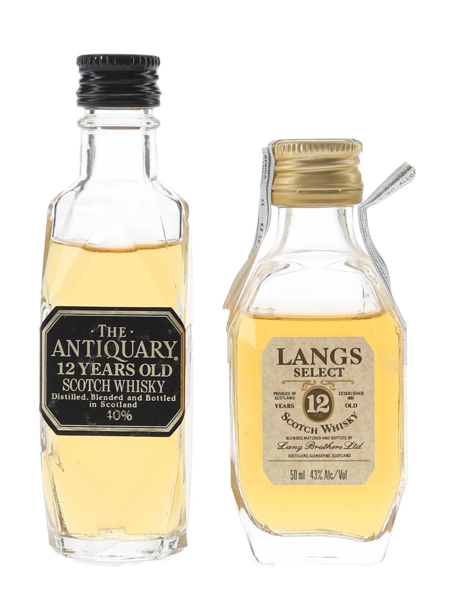Antiquary & Langs Select 12 Year Old  2 x 5cl