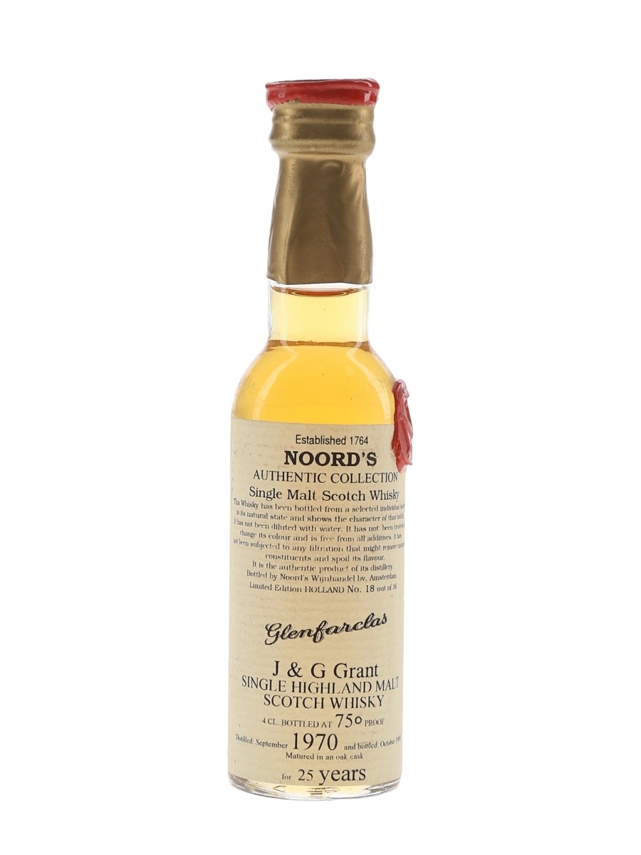 Glenfarclas 1970 25 Year Old Bottled 1995 - Noord's Authentic Collection 4cl / 43%