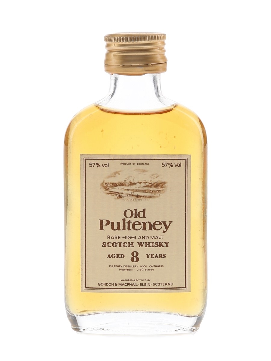 Old Pulteney 8 Year Old Bottled 1980s - Gordon & MacPhail 5cl / 57%
