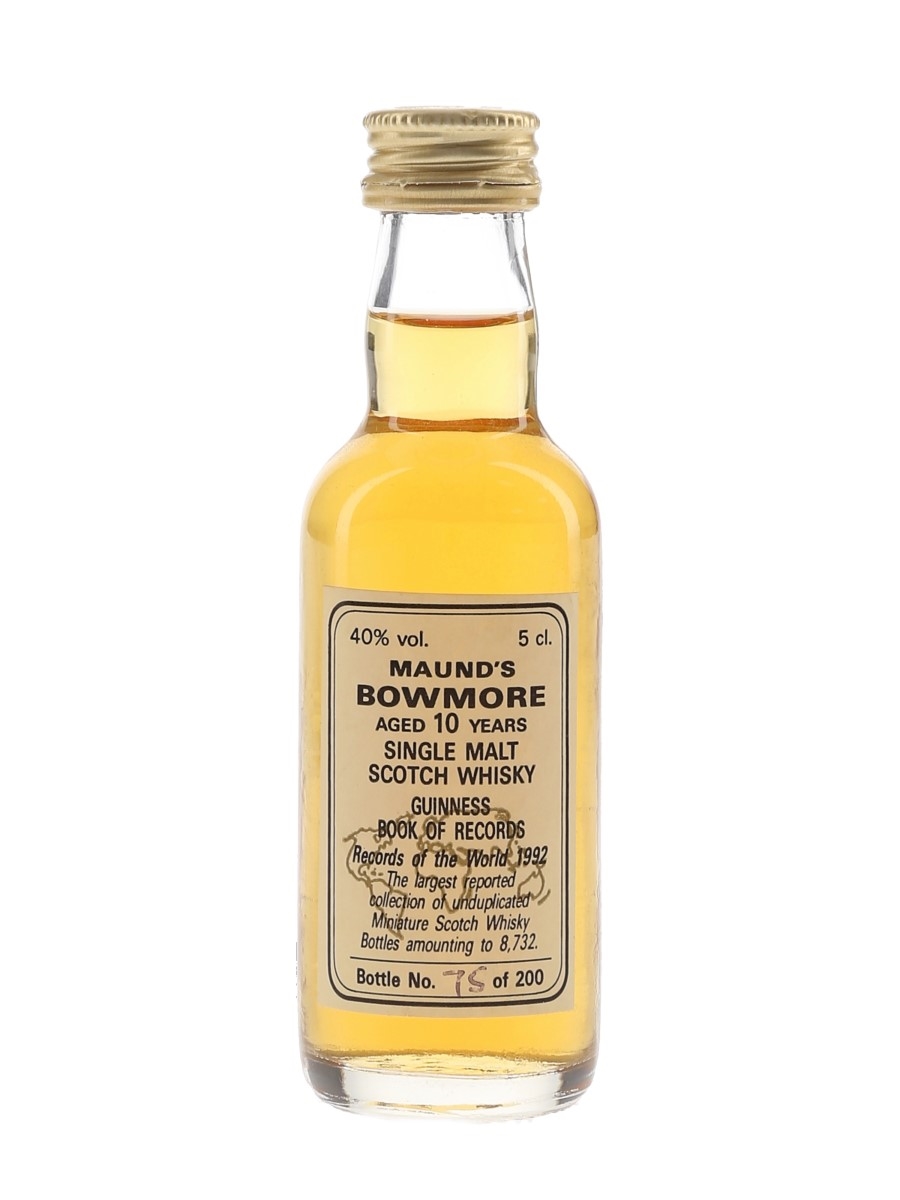 Bowmore 10 Year Old Maund's 1992 Guinness World Record 5cl / 40%