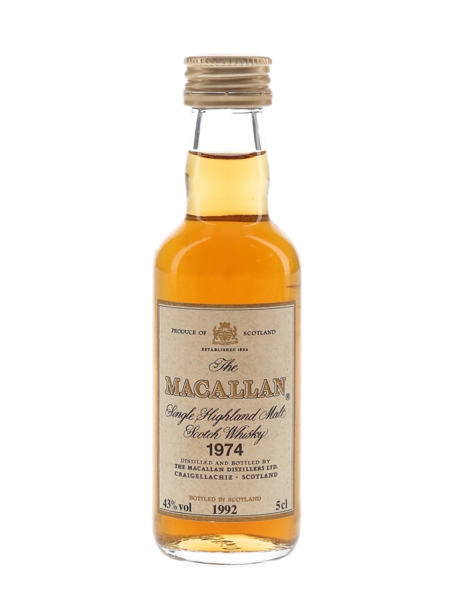 Macallan 1974 Bottled 1992 5cl / 43%