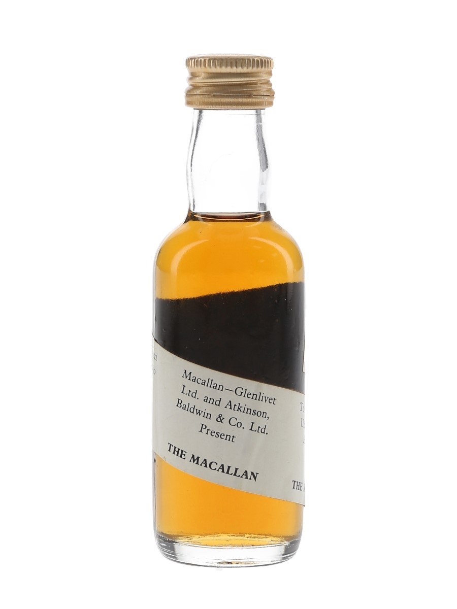 Macallan Spiral Label Bottled 1970s - Trade Sample 5cl / 40% ABV