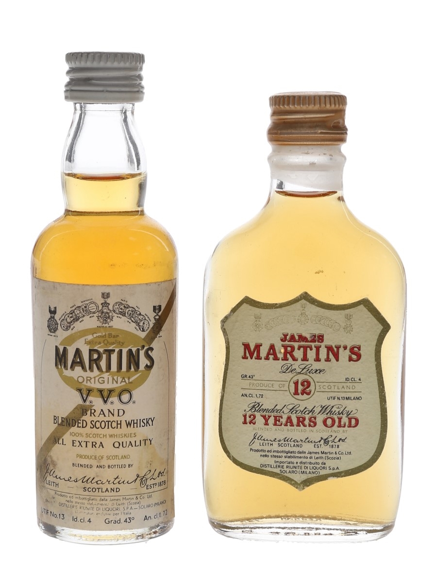ウイスキー JAMES MARTIN'S V.V.O. & 12 YEARS OLD James Martin's 12 Year Old & VVO - Lot 105749 - Buy/Sell Blended
