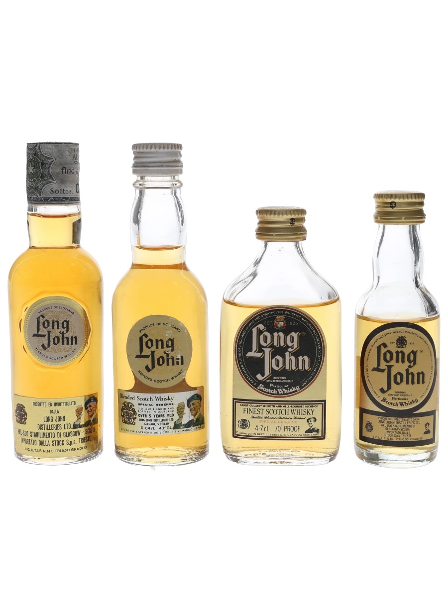 Long John Bottled 1960s-1980s 4 x 3cl-5cl / 40%