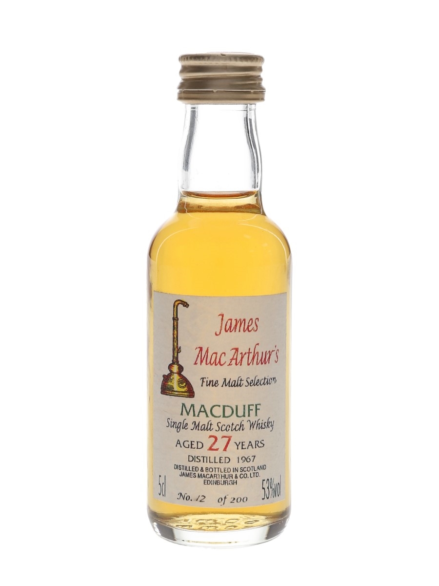 Macduff 1967 27 Year Old James MacArthur's 5cl / 53%