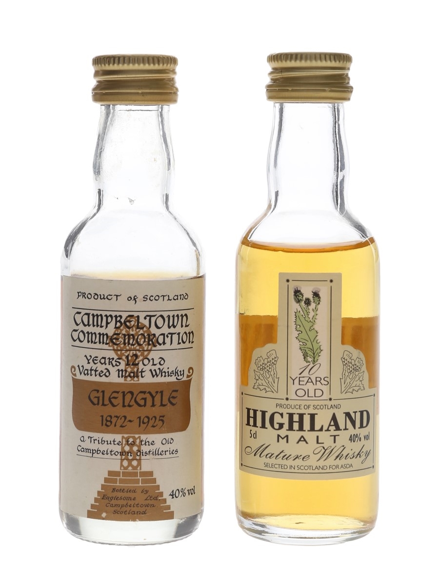 Glengyle & Highland Malt 12 & 10 Year Old 2 x 5cl / 40%