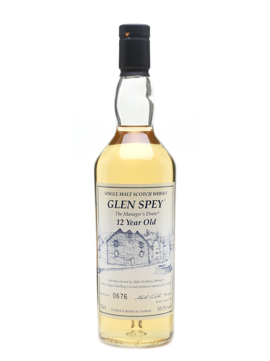 Glen Spey 12 Year Old Bottled 2008 - The Manager's Dram 70cl / 53.5%