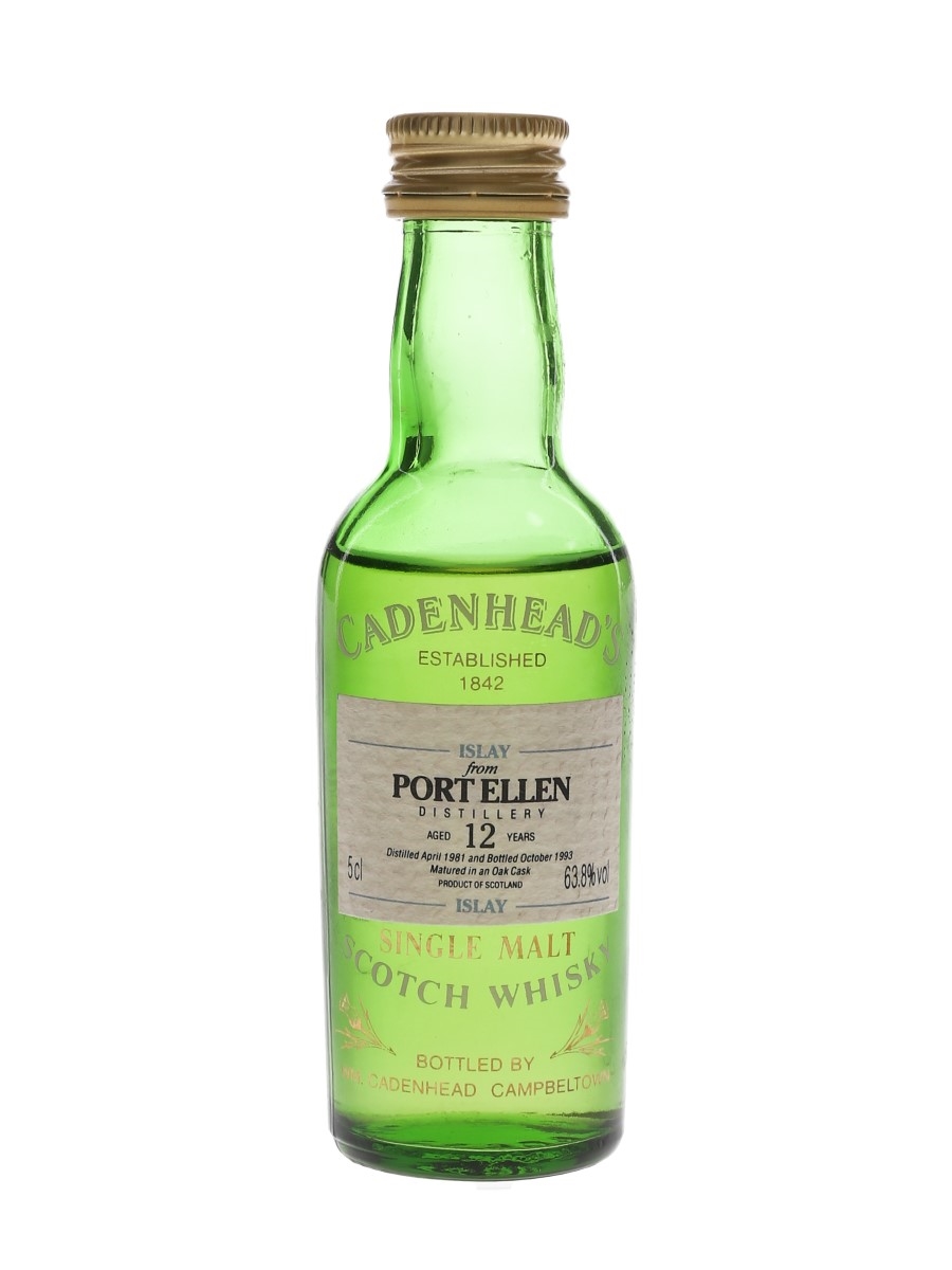Port Ellen 1981 12 Year Old Bottled 1993 - Cadenhead's 5cl / 63.8%
