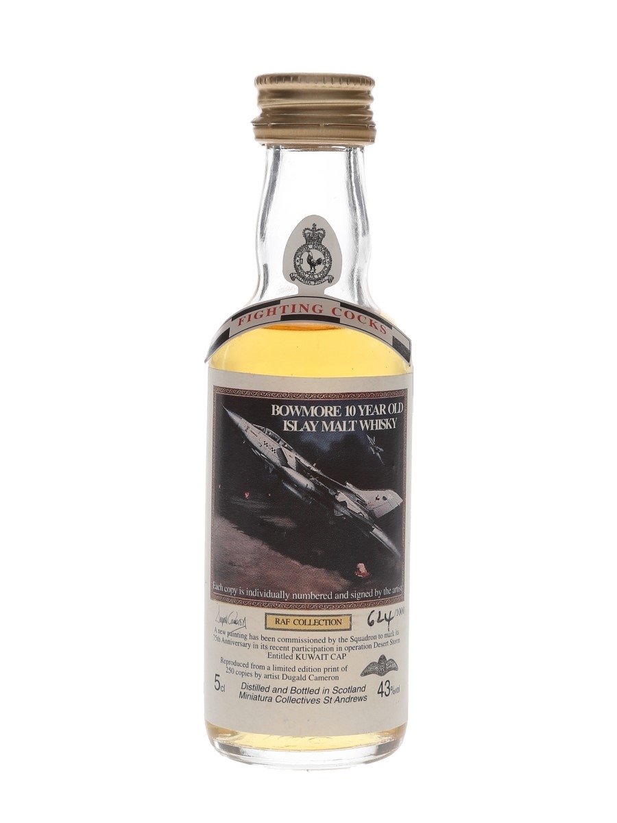 Bowmore 10 Year Old RAF Collection Miniatura Collectives - Fighting Cocks 5cl / 43%