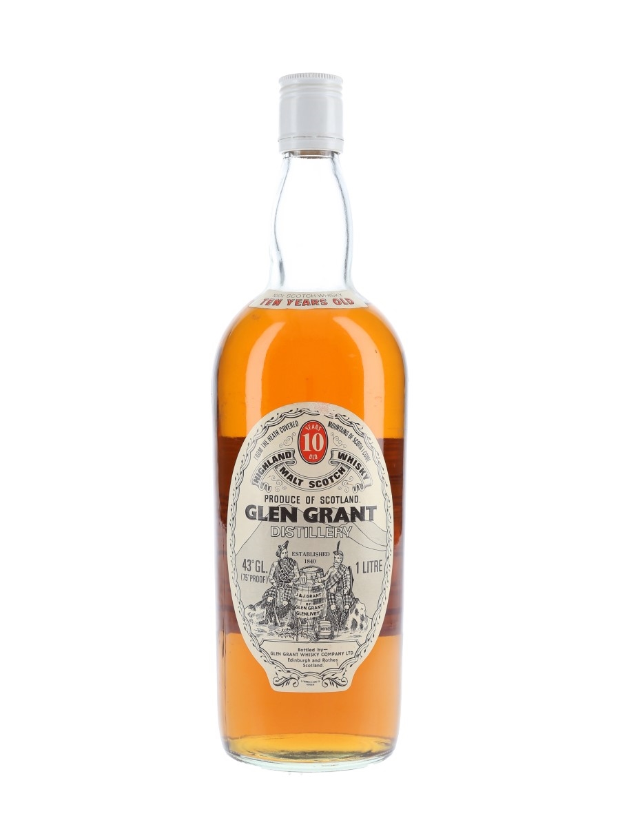Glen Grant 10 Year Old Bottled 1970s 100cl / 43%