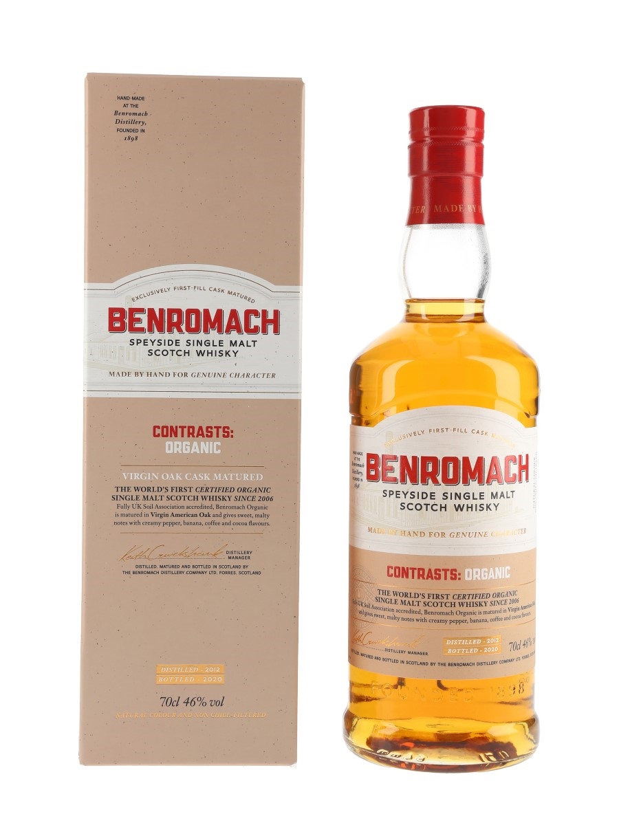 Benromach 2012 Contrasts Organic Bottled 2020 70cl / 46%