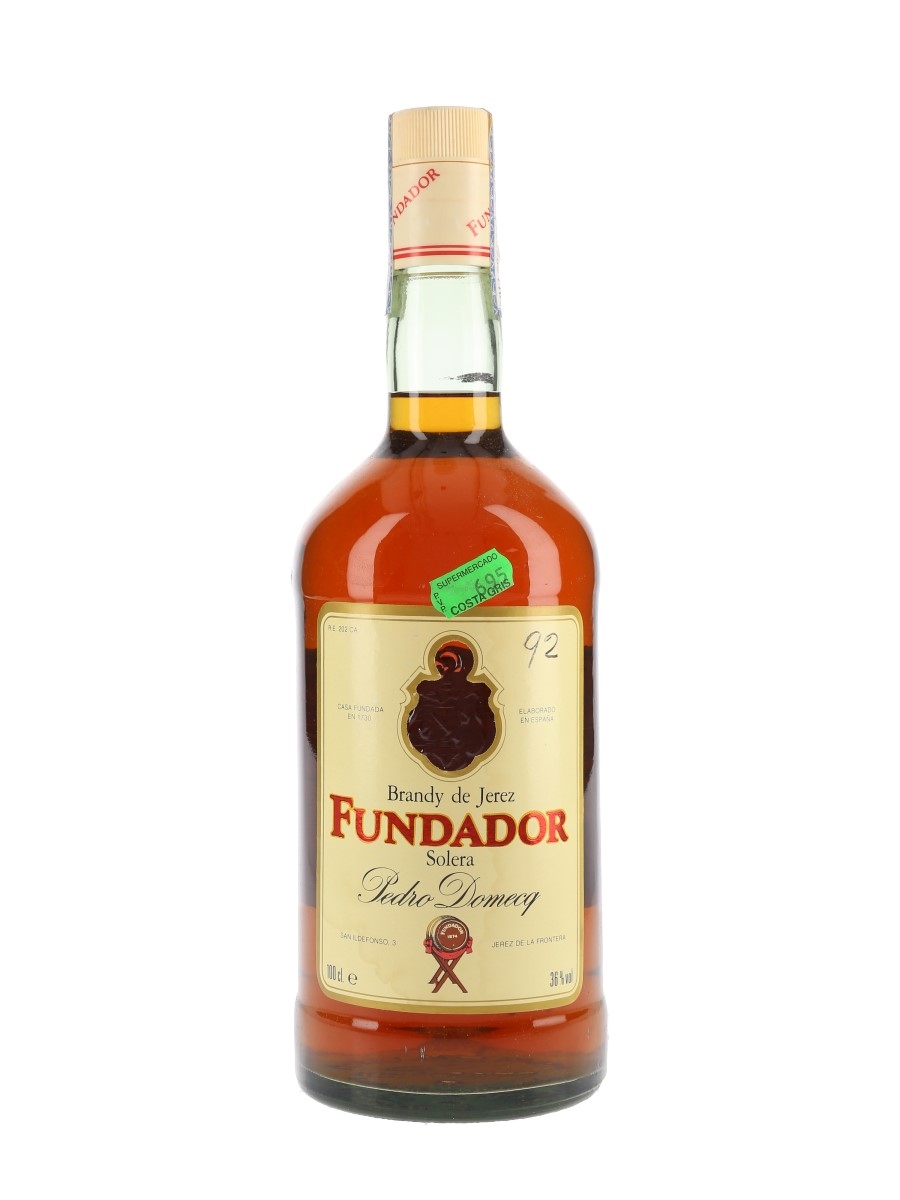 Fundador Solera Reserva Bottled 1990s - Pedro Domecq 100cl / 36%