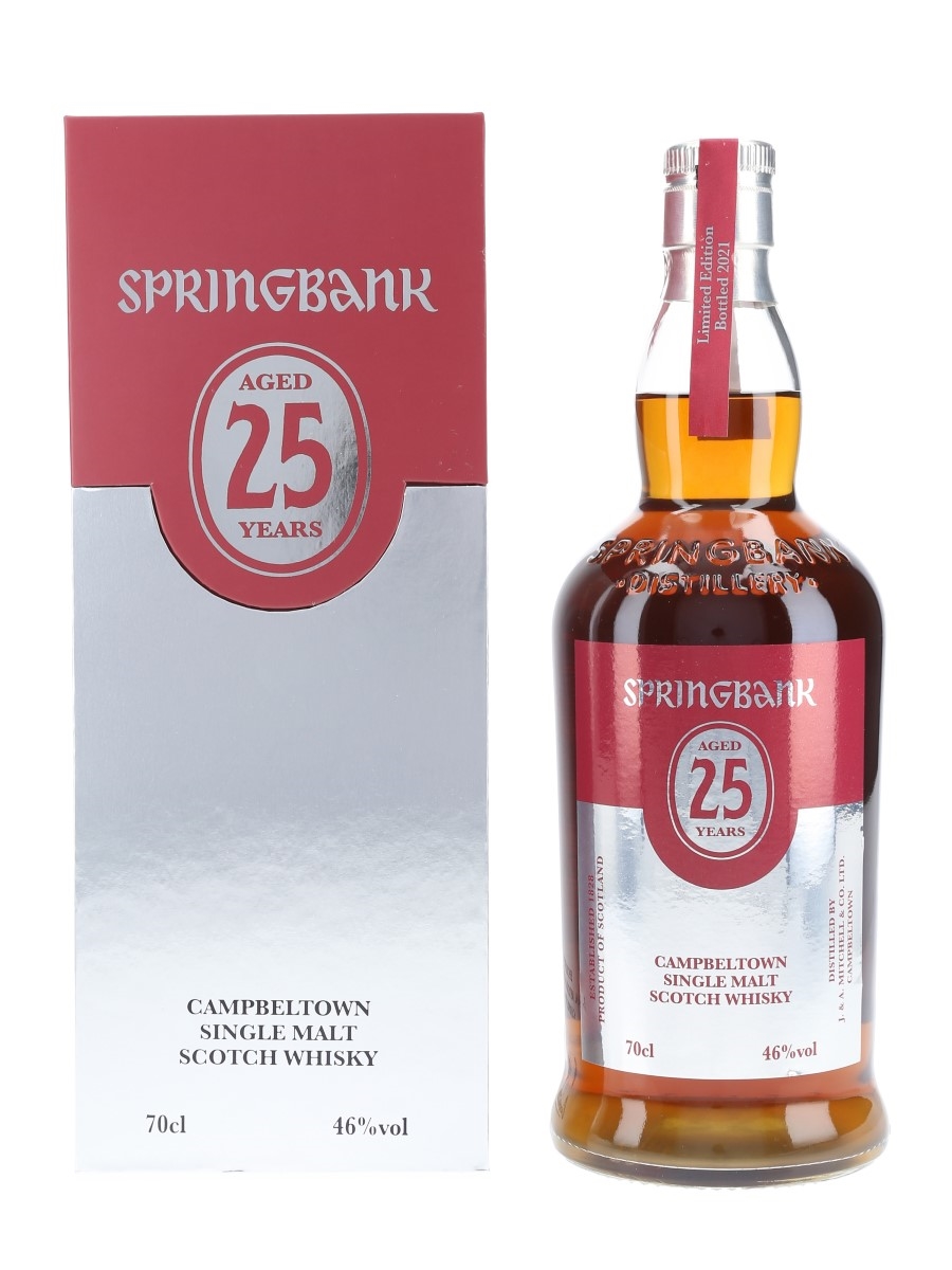 Springbank 25 Year Old Bottled 2021 70cl / 46%
