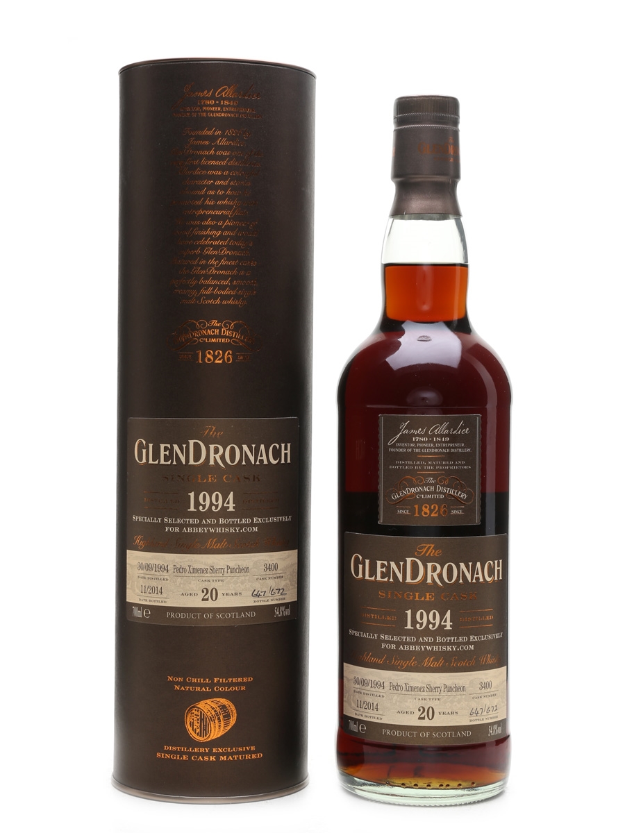 Glendronach 1994 PX Puncheon 20 Year Old - UK Exclusive 70cl / 54.8%