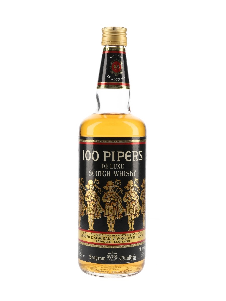 Seagram's 100 Pipers Bottled 1980s 75cl / 40%