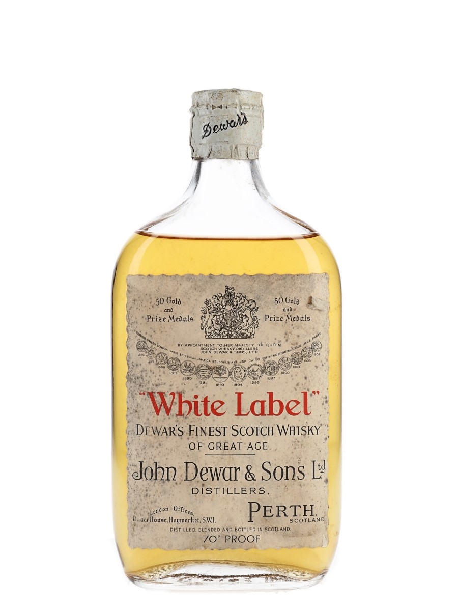 Dewar's White Label Spring Cap Bottled 1950s 37.5cl / 40%