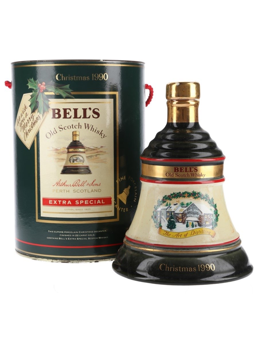 Bell's Christmas 1990 Ceramic Decanter The Art Of Distilling 75cl / 43%