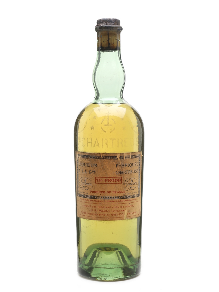 Chartreuse Yellow Liqueur Bottled 1950s 75cl / 43%