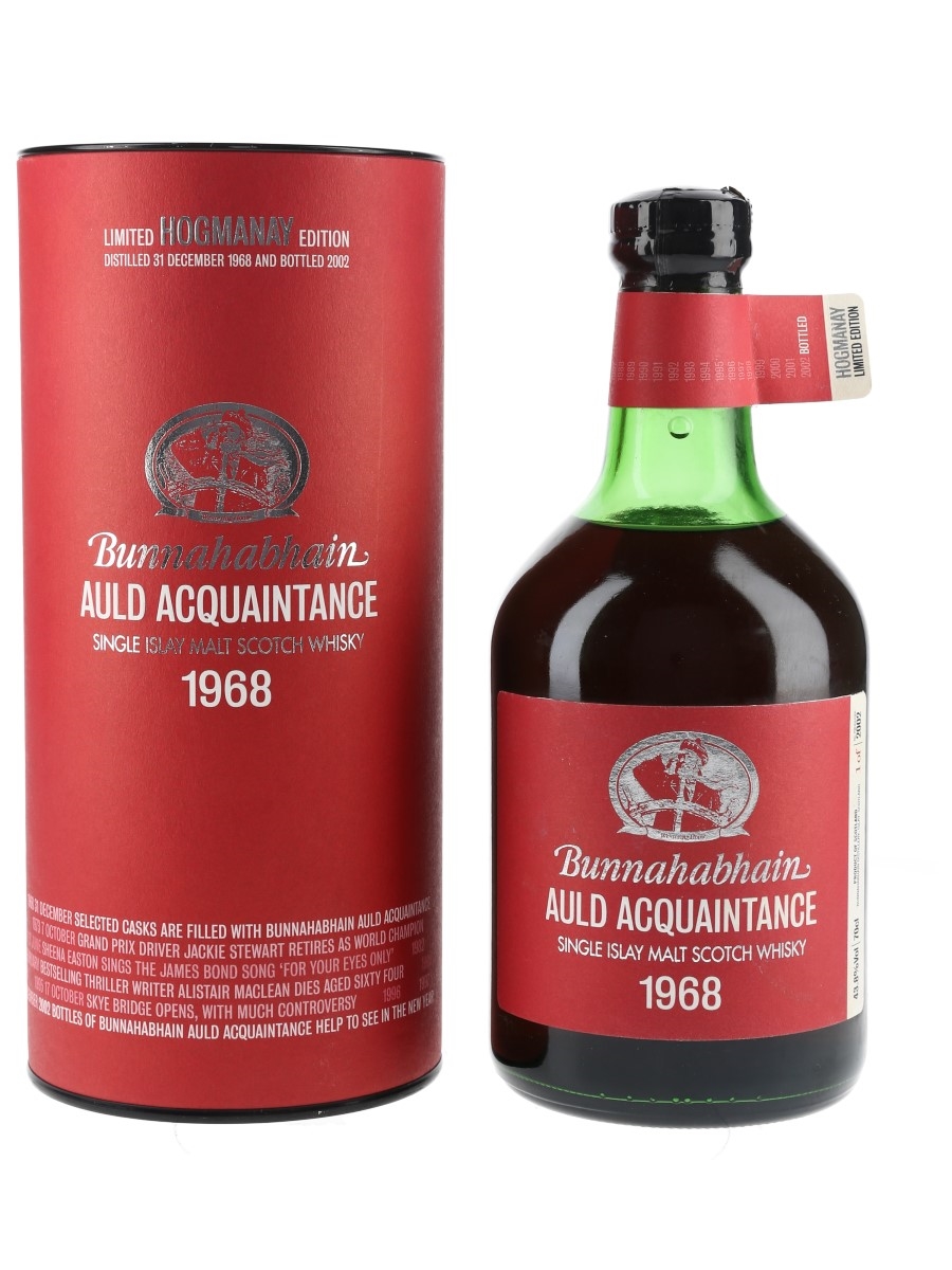 Bunnahabhain 1968 Auld Acquaintance Bottled 2002 - Hogmanay Edition 70cl / 43.8%
