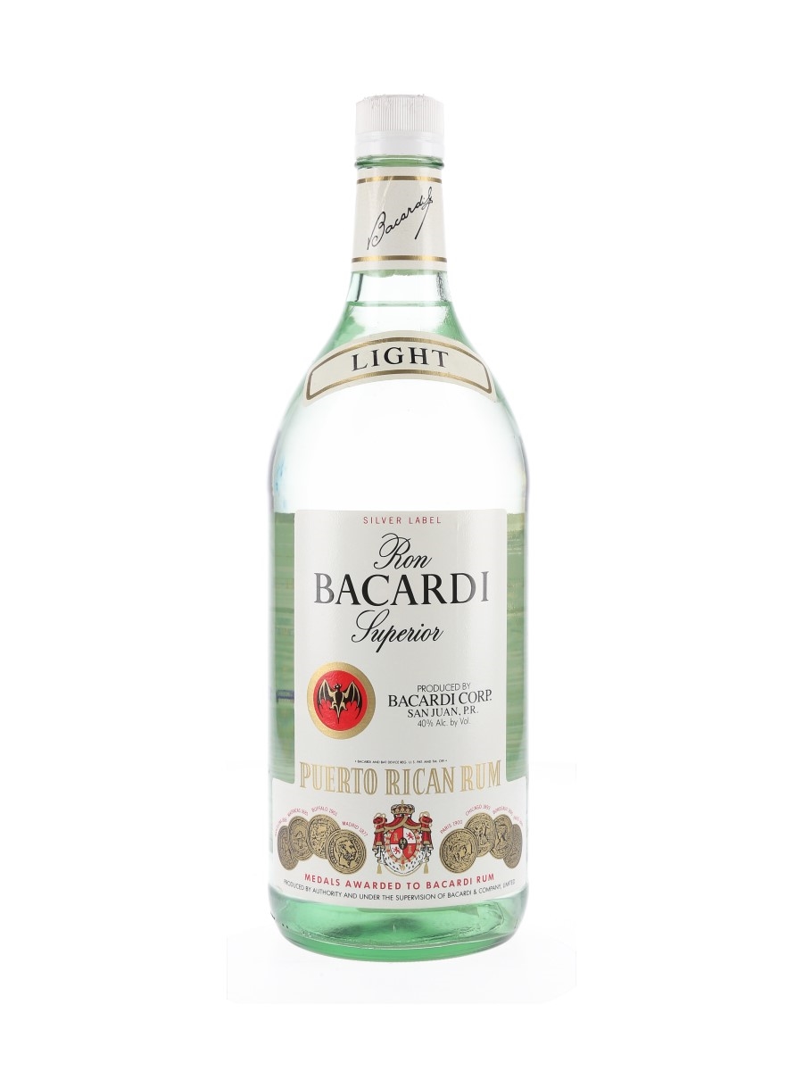 Bacardi Silver Label Bottled 1980s-1990s - Puerto Rico 114cl / 40%