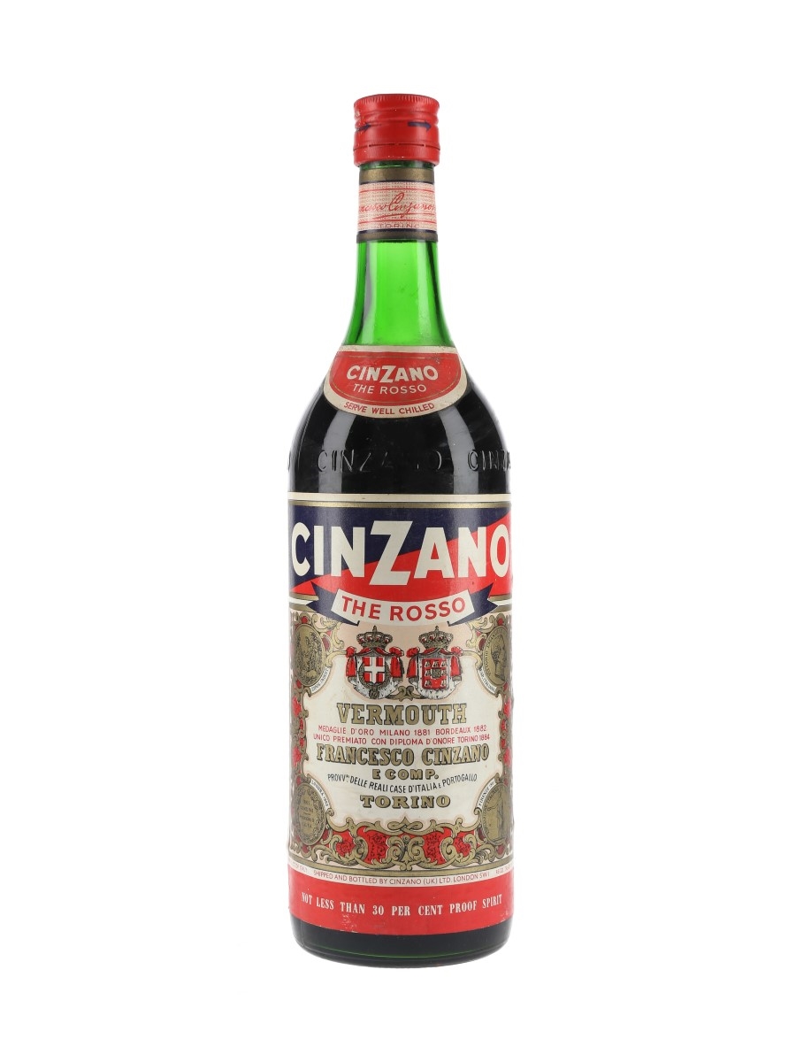 Cinzano The Rosso Vermouth Bottled 1970s 100cl / 17%