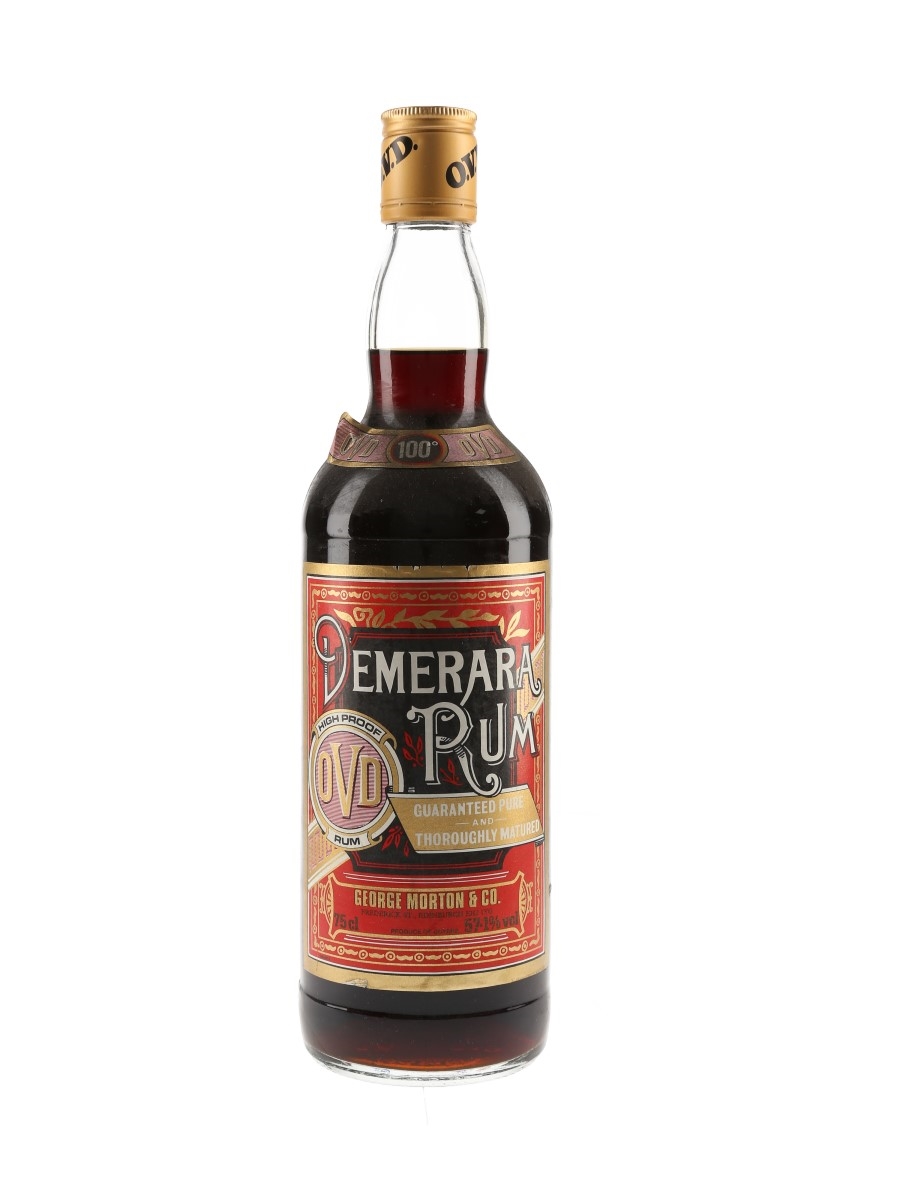 George Morton OVD Old Vatted Demerara Rum Bottled 1980s 75cl / 57.1%