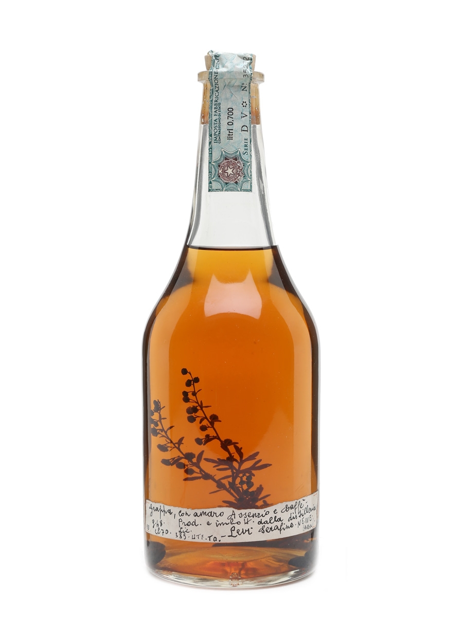 Romano Levi Serafino Grappa With Coffee Beans & Bitter Wormwood - Bottled 1998 70cl / 40%