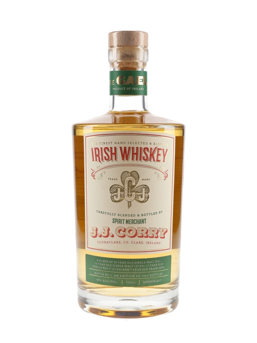 Corry Irish Whiskey Batch No.1 Bottled 2017 75cl / 46%