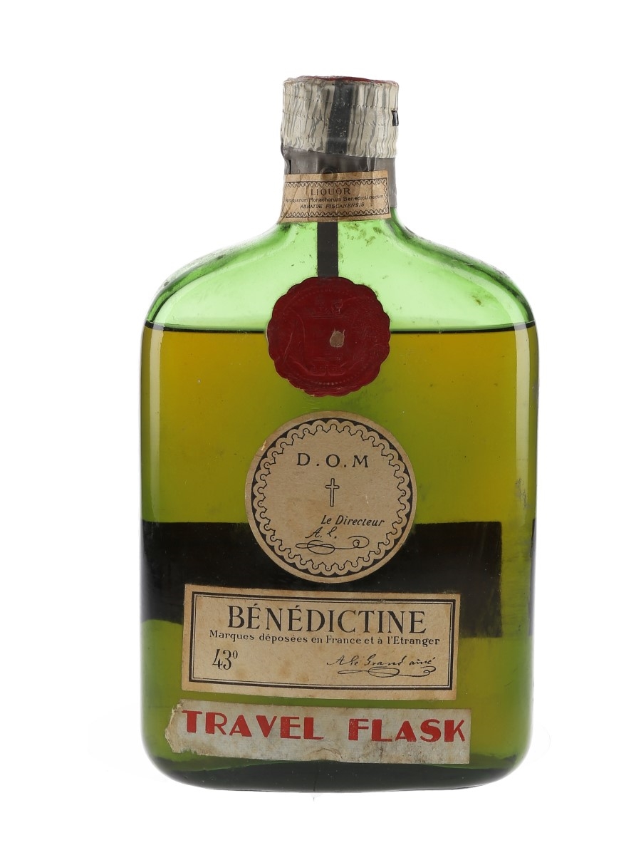 Benedictine DOM Travel Flask Bottled 1950s-1960s 35cl / 43%