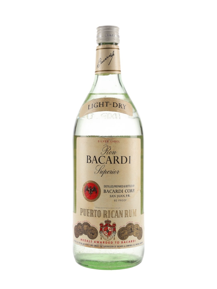 Bacardi Silver Label Bottled 1980 - Puerto Rico 113.6cl / 40%