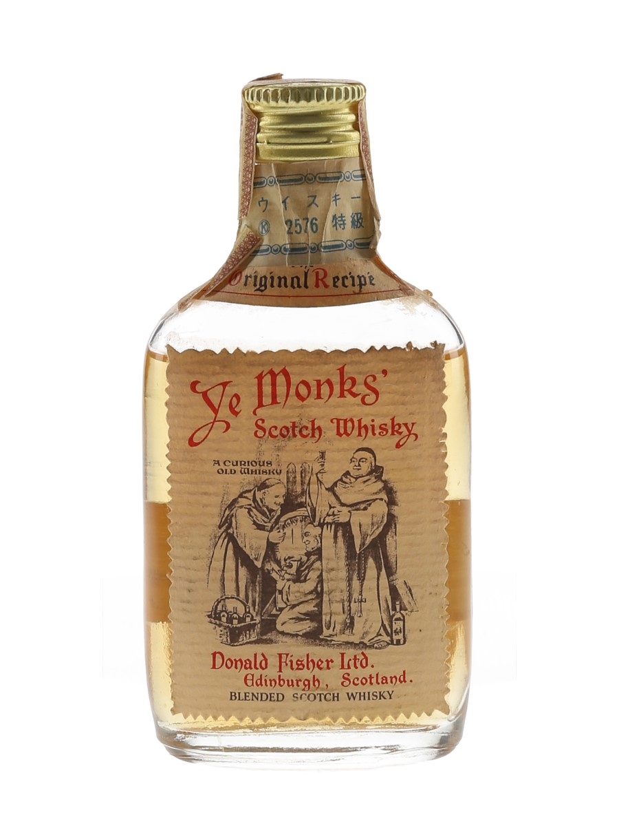 Ye Monks Scotch Whisky Bottled 1970s - Donald Fisher 4.8cl / 43%