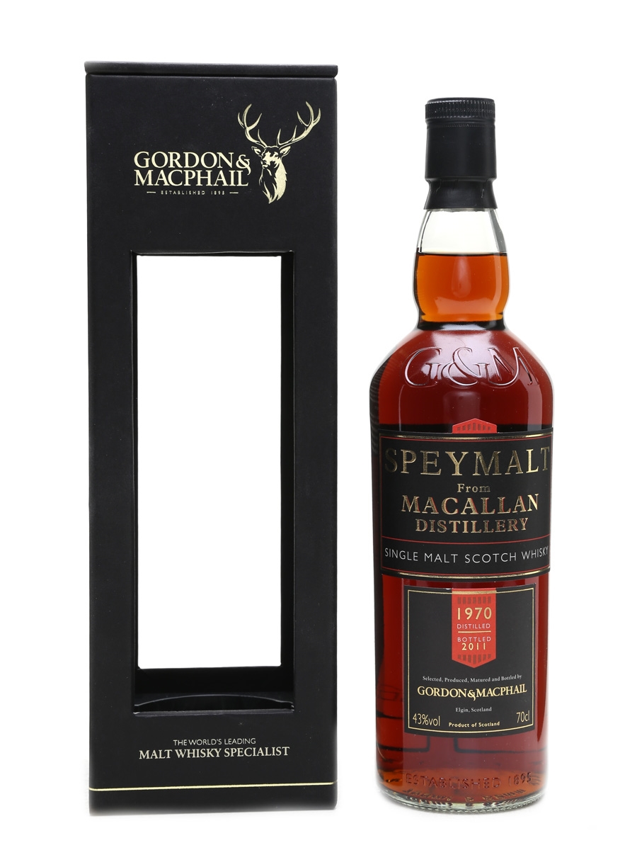 Macallan 1970 Speymalt Bottled 2011 - Gordon & MacPhail 70cl / 43%