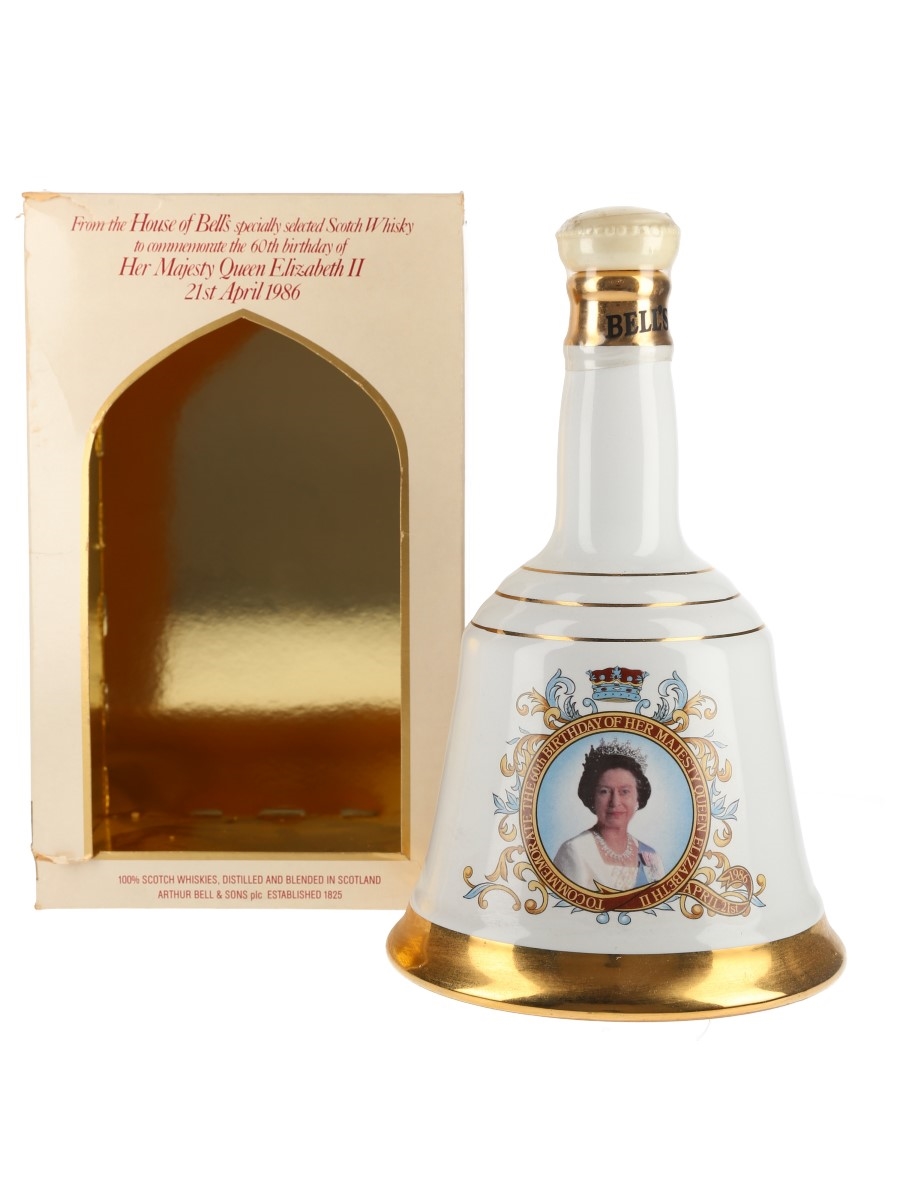 Bell's Ceramic Decanter Queen Elizabeth II 60th Birthday 75cl / 43%