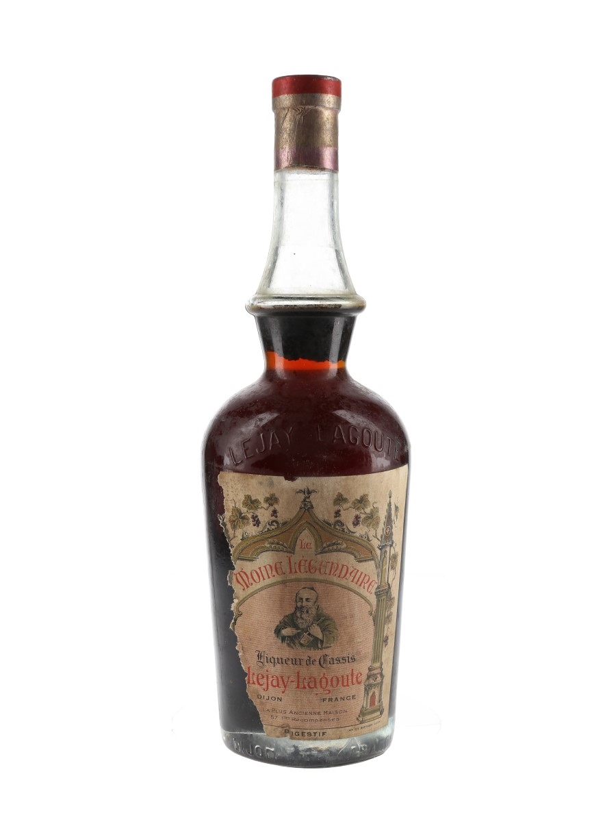 Le Moine Legendaire Liqueur De Cassis Bottled 1950s 70cl