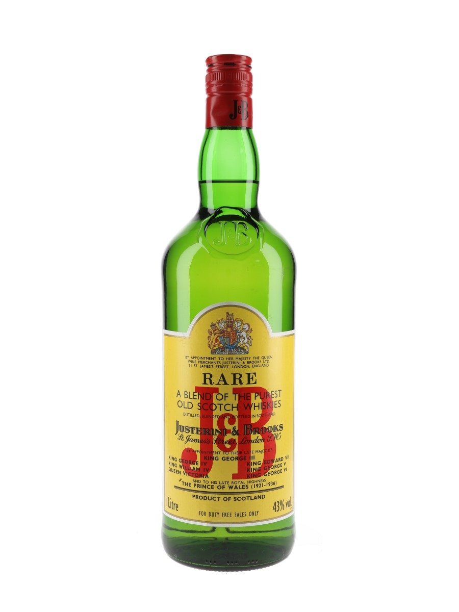 J & B Rare Bottled 1990s - Duty Free 100cl / 43%