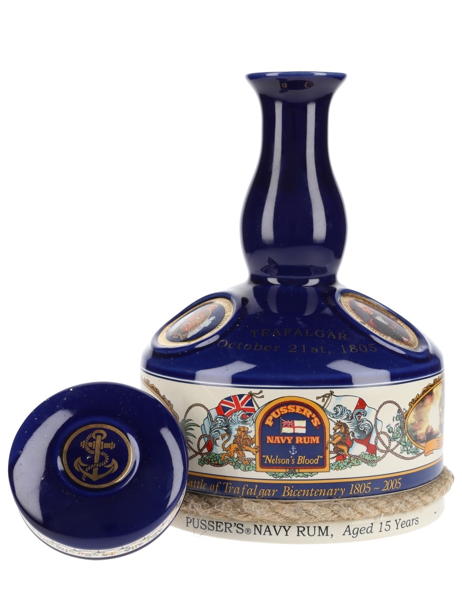 Pusser's 15 Year Old Navy Rum Ship's Decanter Trafalgar Bicentenary 1805-2005 100cl / 47.75%