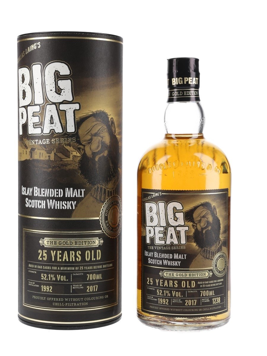 Big Peat 1992 25 Year Old The Gold Edition Bottled 2017 - Signed Bottle 70cl / 52.1%