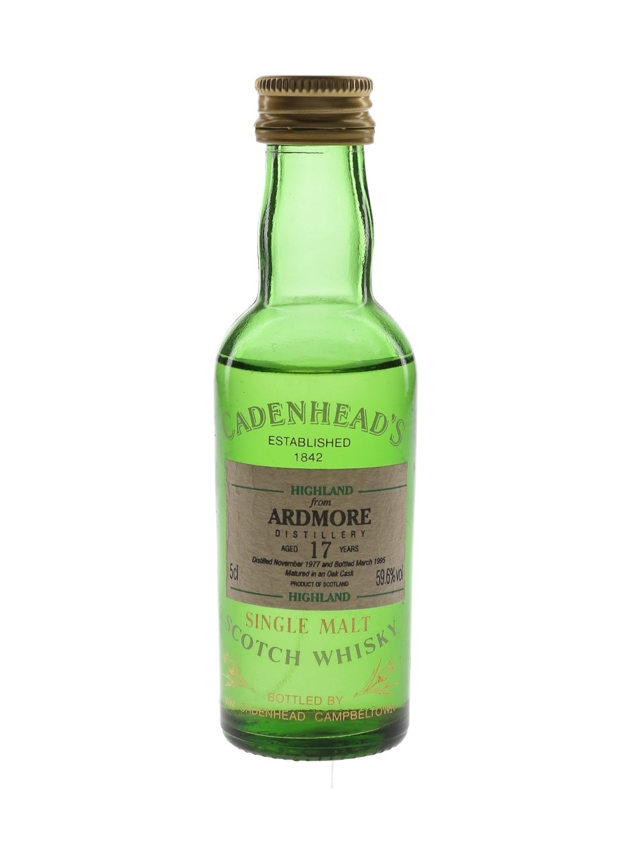 Ardmore 1977 17 Year Old Bottled 1995 - Cadenhead's 5cl / 59.6%