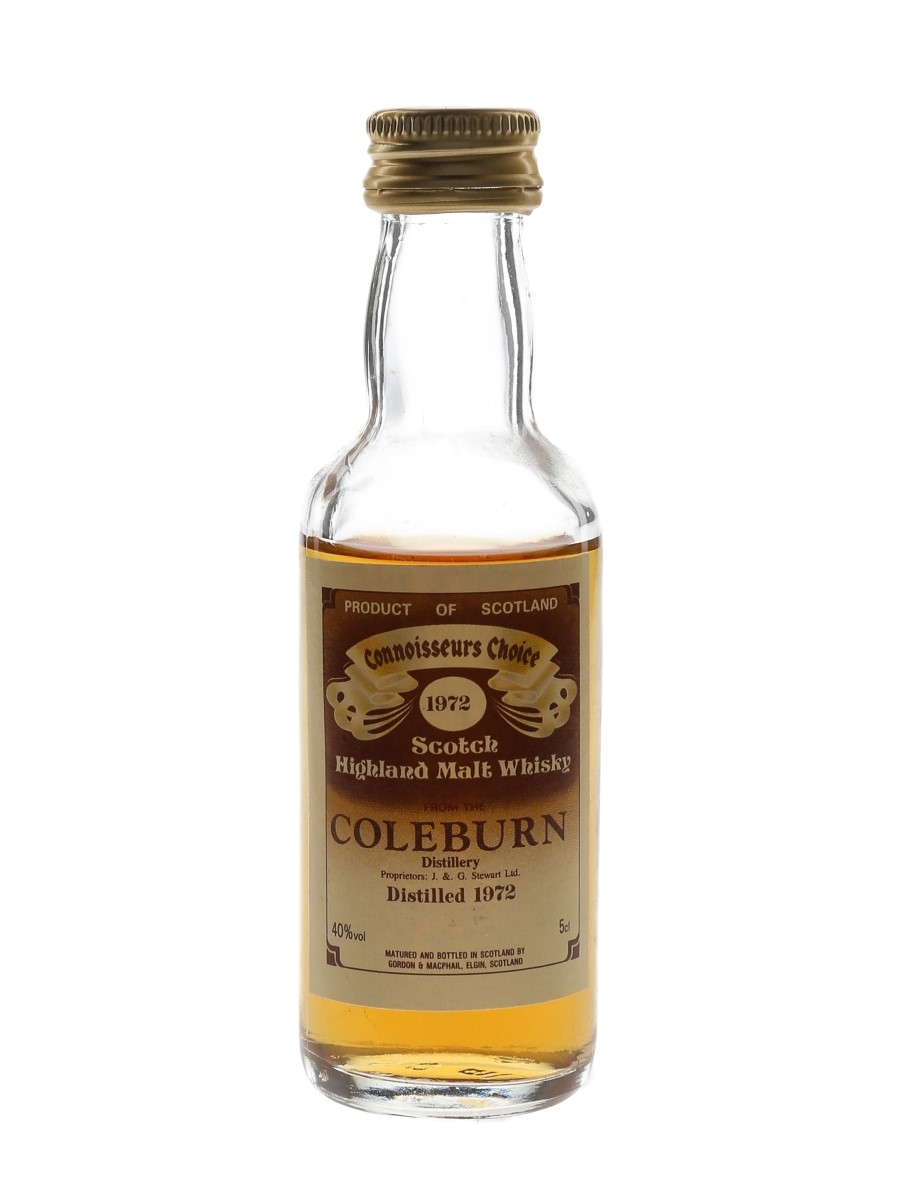 Coleburn 1972 Connoisseurs Choice Bottled 1980s - Gordon & MacPhail 5cl / 40%