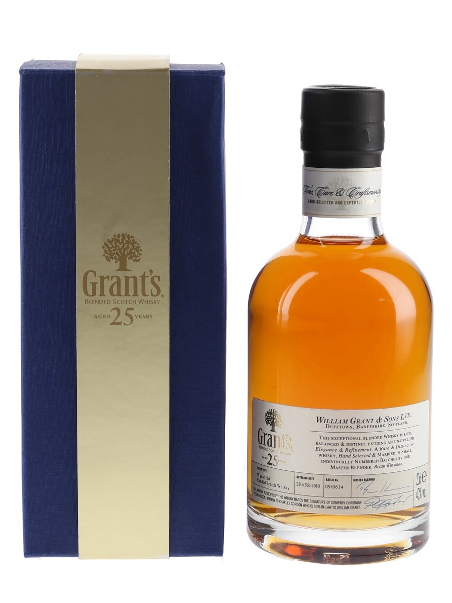 Grant's 25 Year Old Bottled 2010 - Batch 09 0614/20cl / 40%