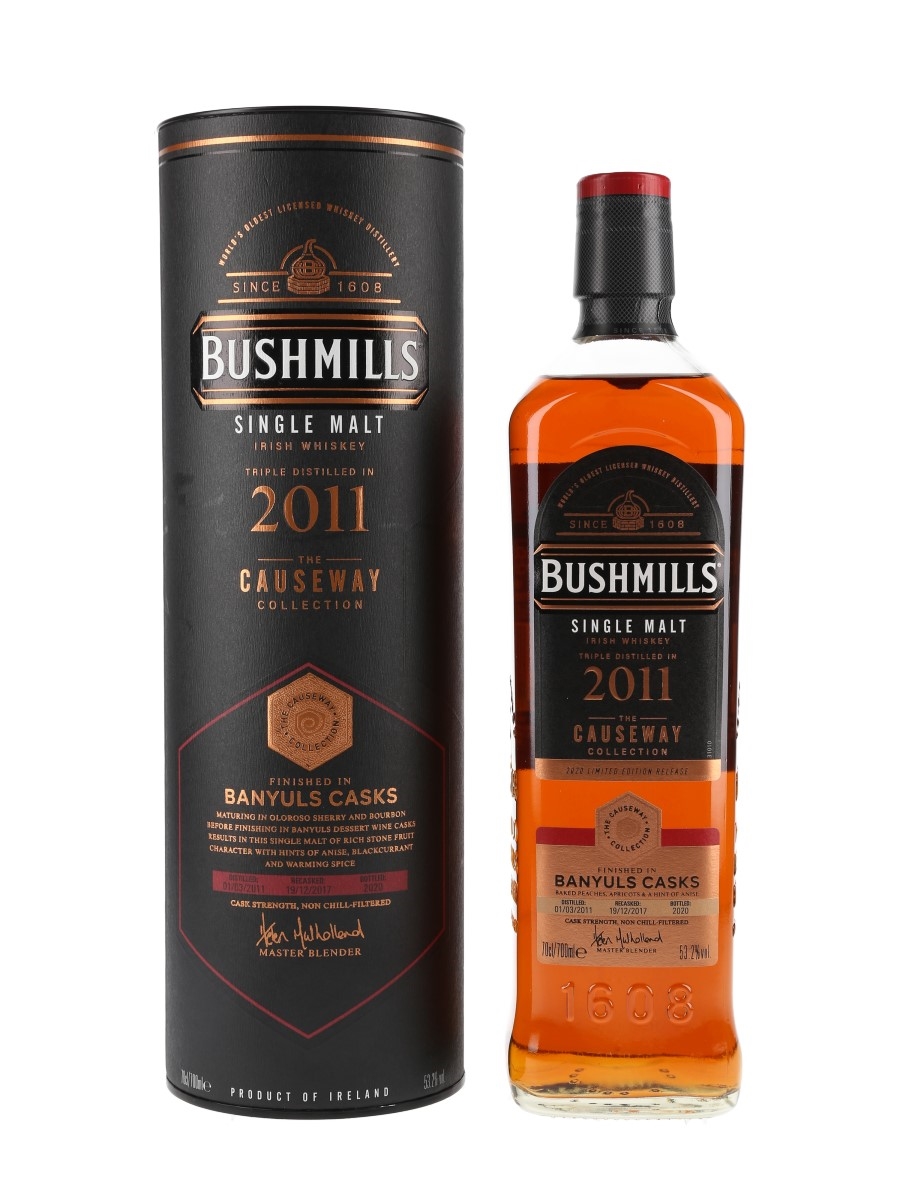 Bushmills 2011 The Causeway Collection Bottled 2020 - Banyuls Cask Finish 70cl / 53.2%