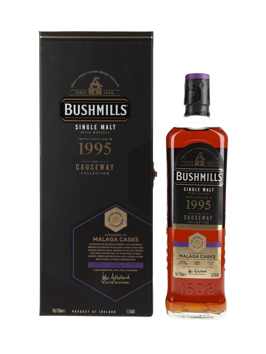 Bushmills 1995 The Causeway Collection Bottled 2020 - Malaga Cask Finish 70cl / 53.5%
