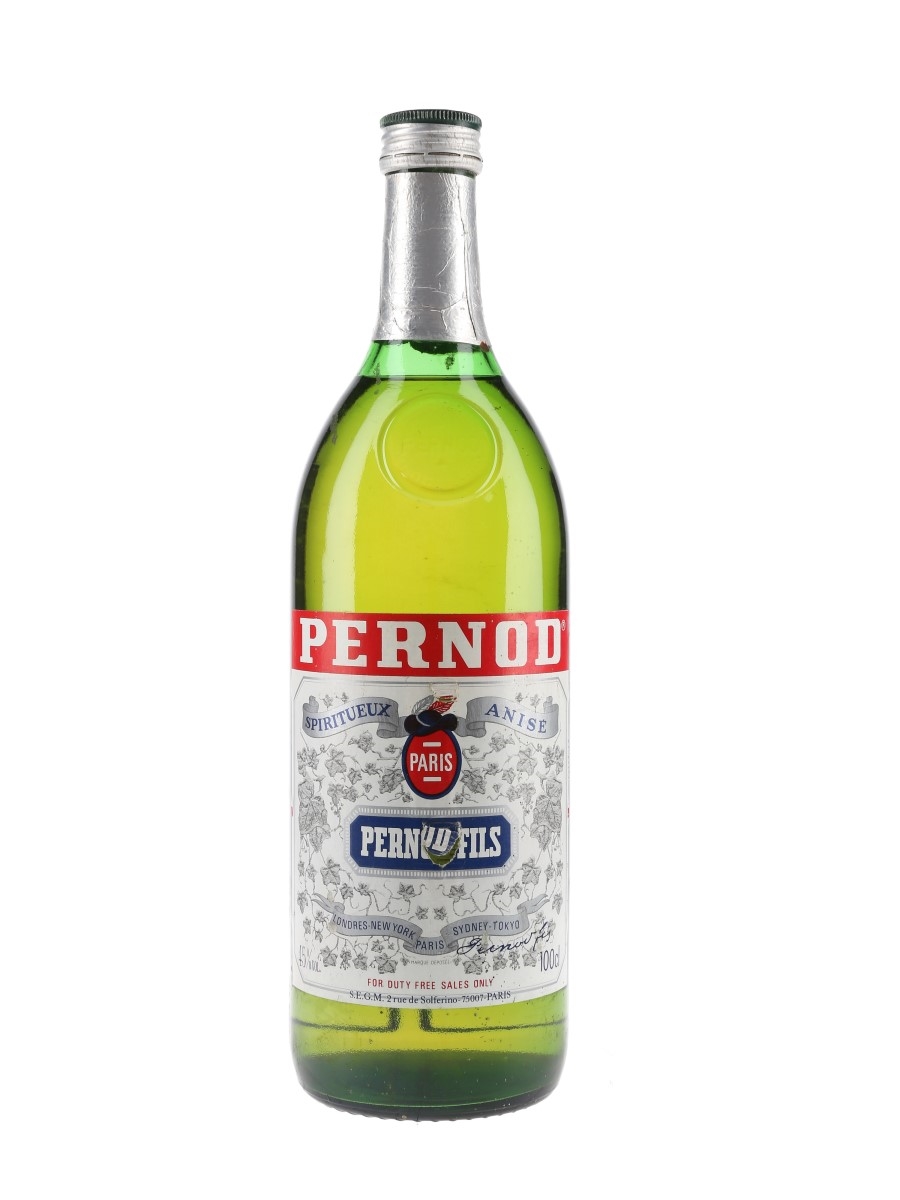Pernod Fils Bottled 1980s - Duty Free 100cl / 45%