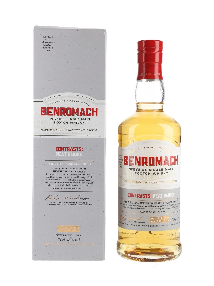 Benromach 2009 Contrasts:Peat Smoke Bottled 2020 70cl / 46%