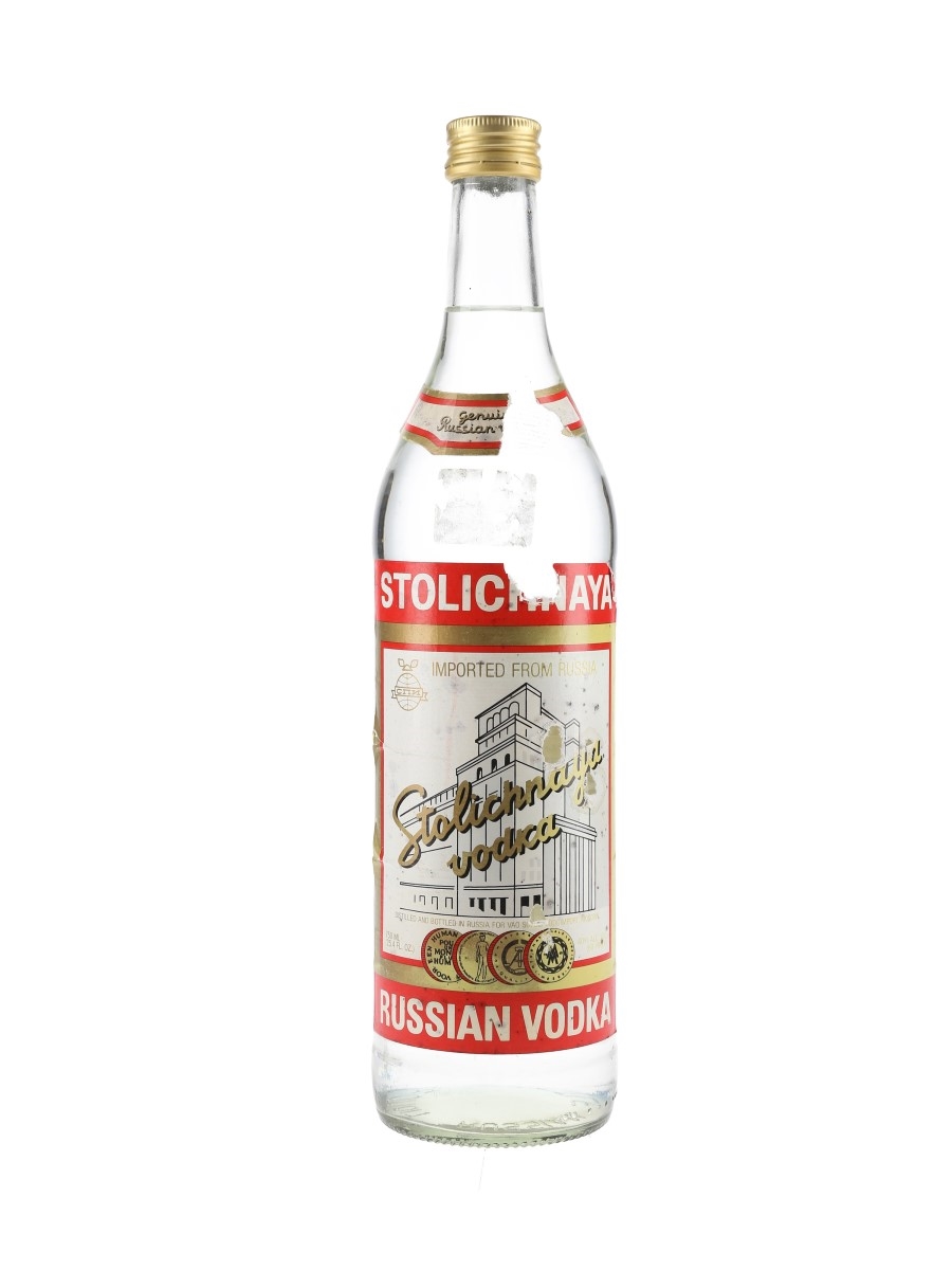 Stolichnaya Russian Vodka Bottled 1980s 75cl / 40%