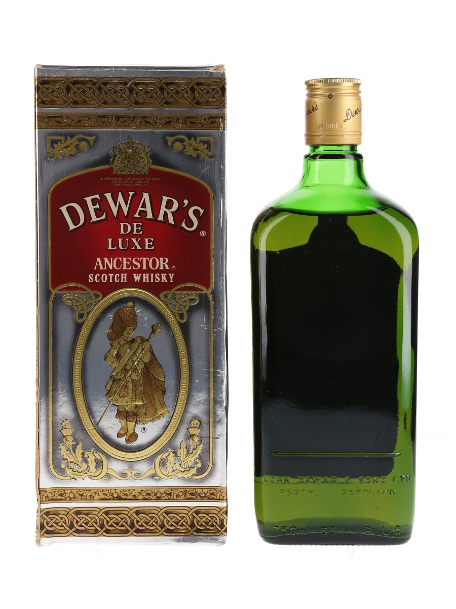 ウイスキー DEWAR'S DE LUXE ANCESTOR SCOTCH WHISKY Dewars De Luxe Ancestor 1960s Blended Scotch Whsiky - 75cl