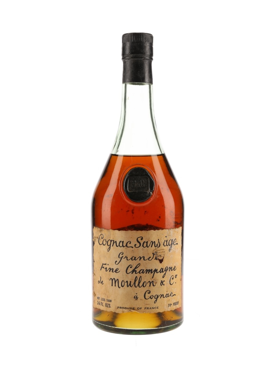 Moullon & Co. Cognac Sans Age Bottled 1970s 68cl / 40%