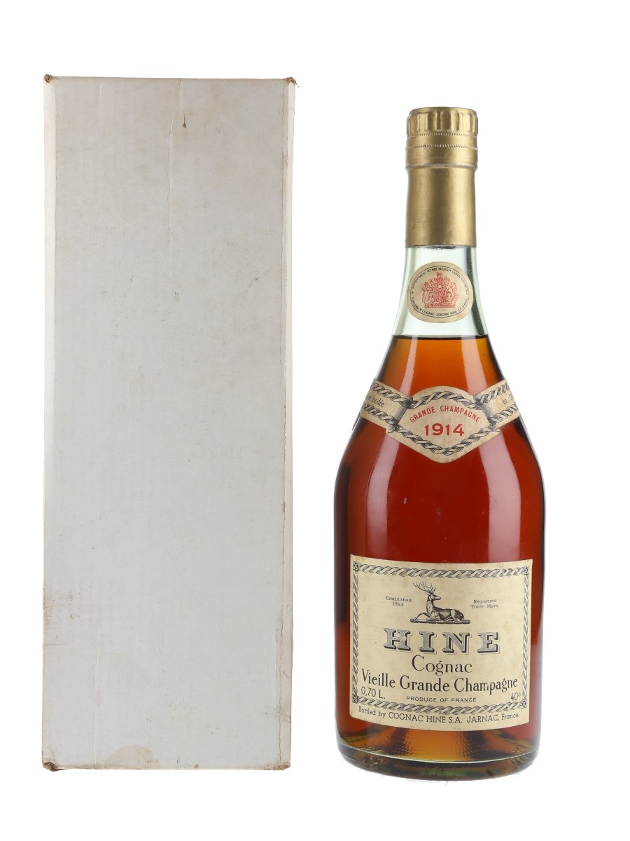 Hine 1914 Vieille Grande Champagne Cognac Bottled 1950s-1960s 70cl / 40%