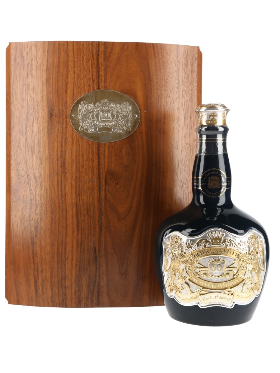 Royal Salute 50 Year Old The Coronation Cask 50th Anniversary Of The Coronation Of Queen Elizabeth II 1953-2003 70cl / 40%