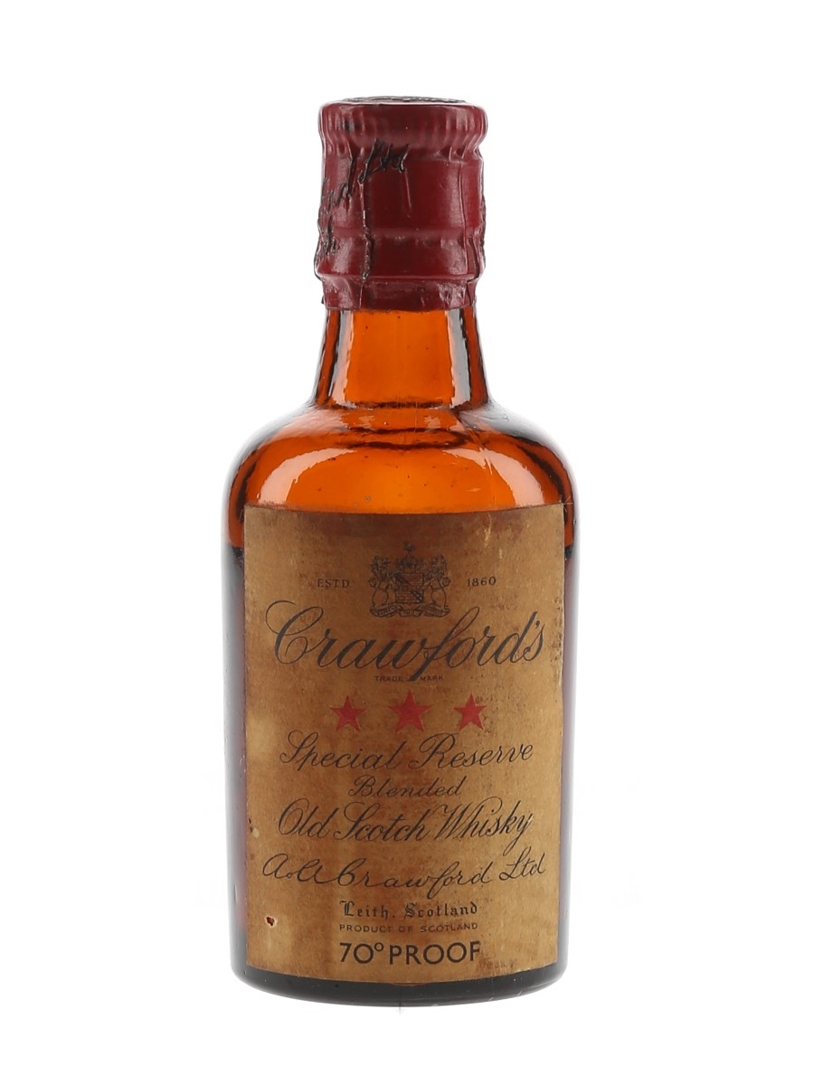 Crawford's 3 Star Bottled 1960s 5cl / 40%